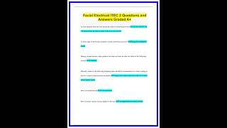 Facial Electrical ITEC 2 Questions and Answers Graded A529 636x882