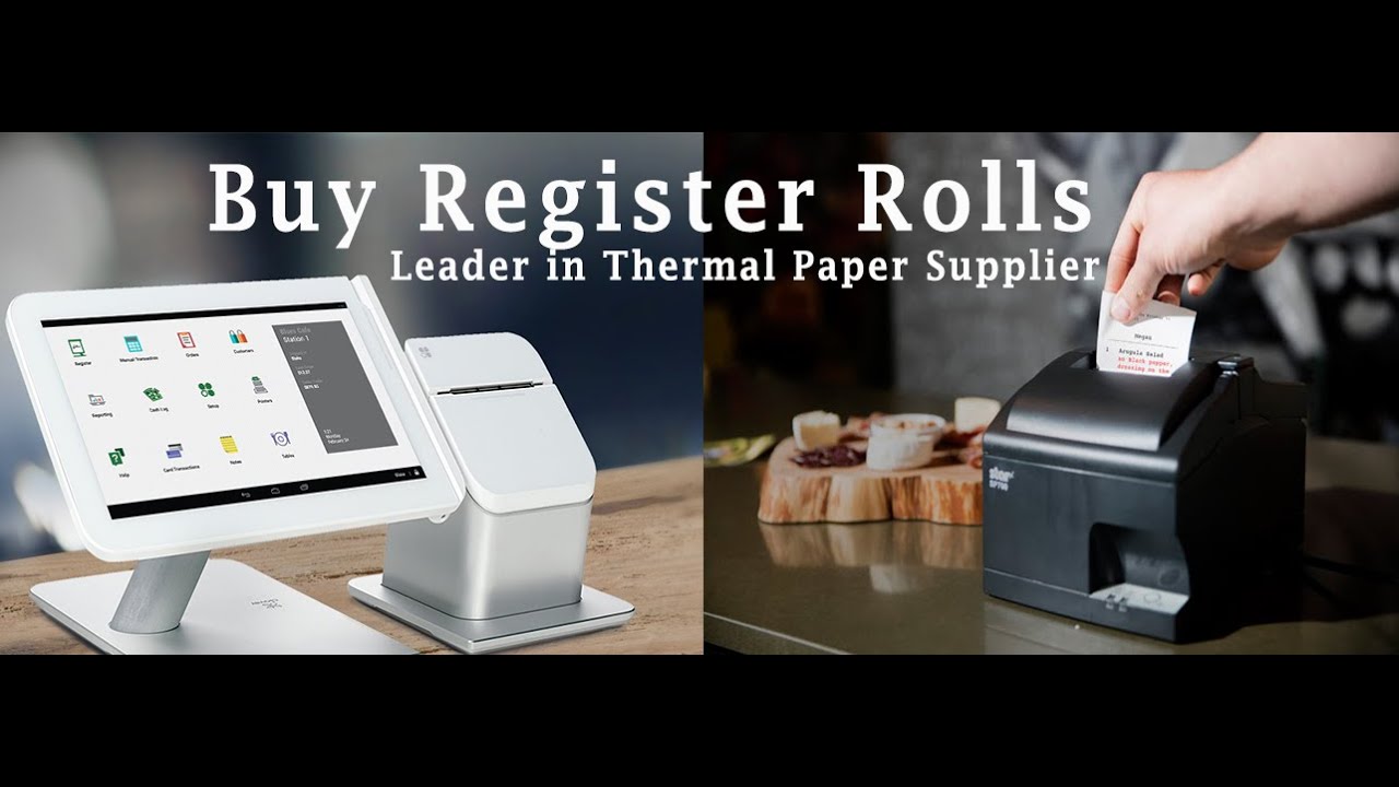 BuyRegisterRolls® Thermal POS Receipt Paper Rolls – 3 1/8" X 220' (80mm), 50 Rolls