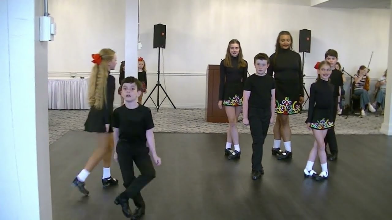Burke School of Irish Dance performance at the Mayo Society of Cleveland Tea