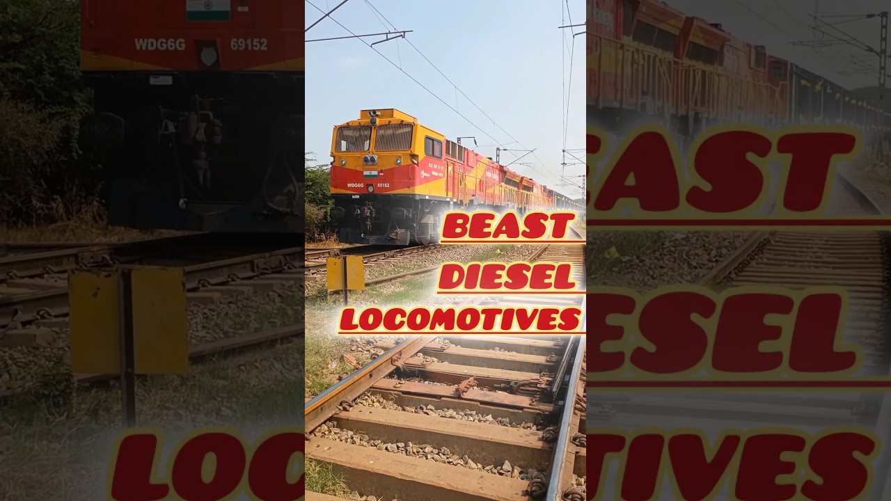 BEAST  DIESEL LOCOMOTIVES  DUAL  WDG6G | FREIGHT TRAIN BCNA WAGONS | 69152/69193 