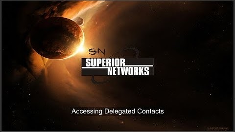 Delegated Contacts   Gmail