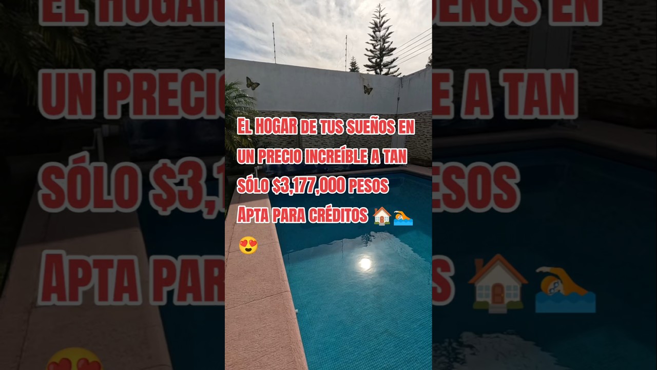 Espectacular CASA con Alberca 🏊🏻 y cuarto de juegos🎲🎯 precio UNICO 😱 