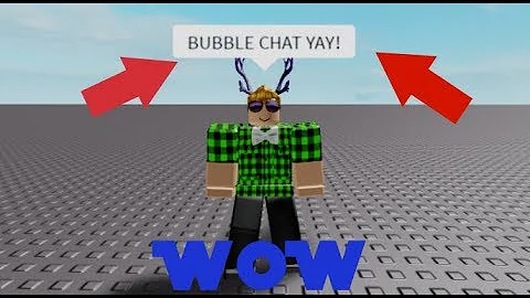 how to put bubble chat in roblox