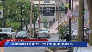 Main Street in downtown Lynchburg reopens after major renewal