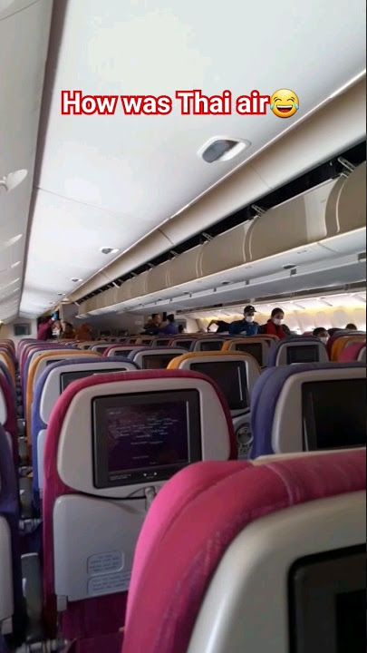 How was thai air inside😂😂 #thaiairways #thailand #thai #travel #air #reels #shorts #airport #bangkok
