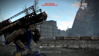 Fallout 4: Deathclaw Meets Fat Man's Mini Nuke