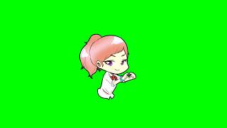 Green Screen Animated Manga Character 3 Anime Lover Free Download