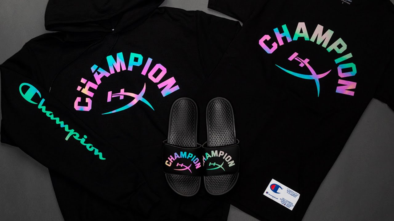 Лимитированная серия одежды брендов HyperX и Champion