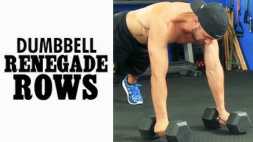 Renegade Rows with Dumbbell (Commando Rows for Back & Abs)
