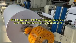 Full automatic A4 paper cutting and packing production line