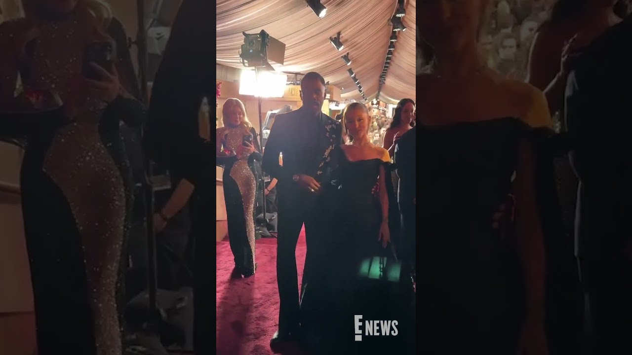 Нам очень нравится этот момент между Арианой Гранде и Колманом Доминго на церемонии вручения прем...