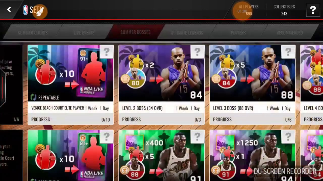 94 pull from venice beach pack!!! Nba live mobile gameplay