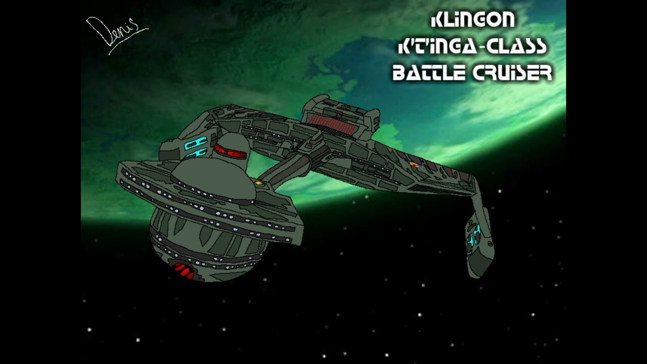 Klingon K't'inga Class Battle Cruiser Arwork