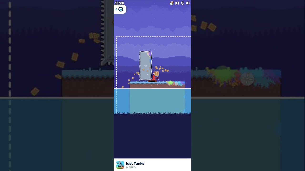 Tank Escapes Water with Rainbow Bridge! 🌈 Draw Physics Game 