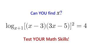 Can You Solve This Log Equation Without Getting Stuck?