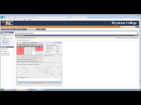 Timesheet Submission for Employees - video from Keystone College