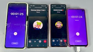 WhatsApp + Alarm Clock Samsung Z Flip 3 vs Galaxy Fold 2 vs S10e Samsung vs Group Timer ON