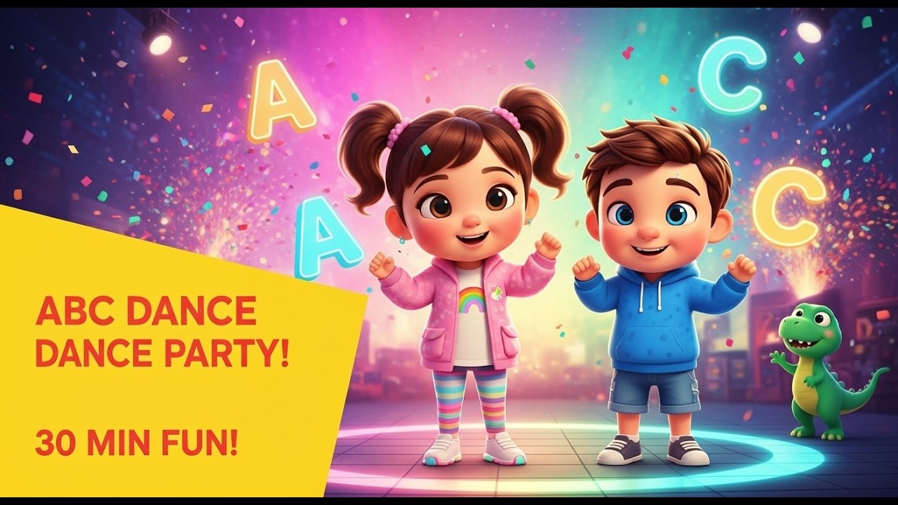 ABC Dance Party 30 Minutes | Alphabet Song A–Z for Toddlers | Preschool Learning Songs