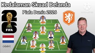 Netherlands National Team Squad Depth for the 2026 World Cup ~ Netherlands Squad for the 2026 Wor...
