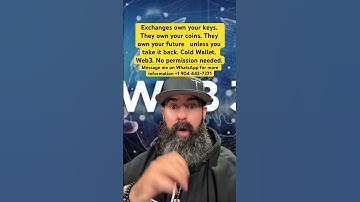 Do not hold your crypto on exchanges or cold wallet make sure you are holding them on Web3 #xrp