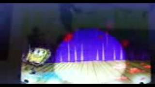spongebob mopping floor