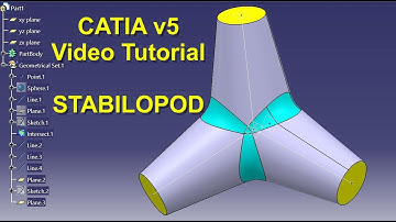 How to create a mechanical part using CATIA Part Design and Generative Shape Design 75 Stabilopod