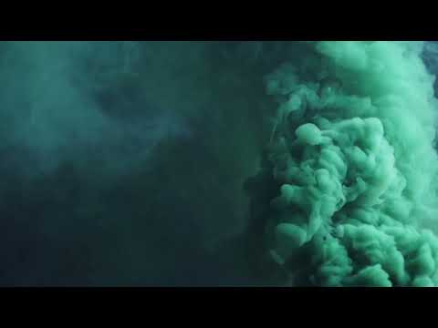 Dark Green Smoke Abstract Color 4K Background Video Loop 