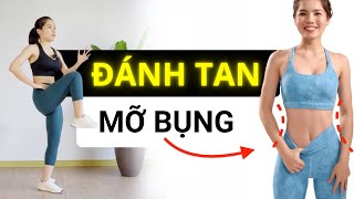 5 phút Giảm Mỡ Bụng tại nhà (Đốt Mỡ Cực Mạnh) | Hoàng Uyên Yoga