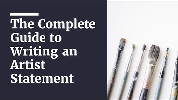 [ARTDEX Helps] The Complete Guide to Writing an Artist Statement