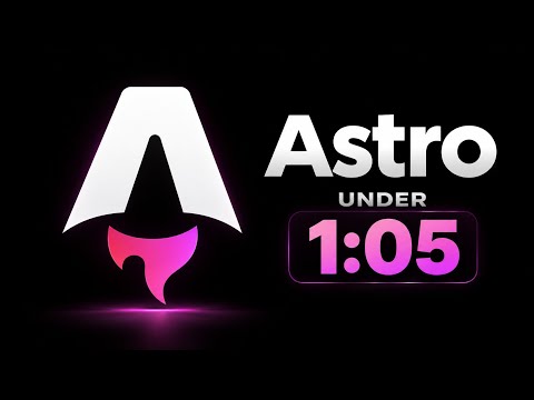 Astro Framework Explained in 1:05 Minute 