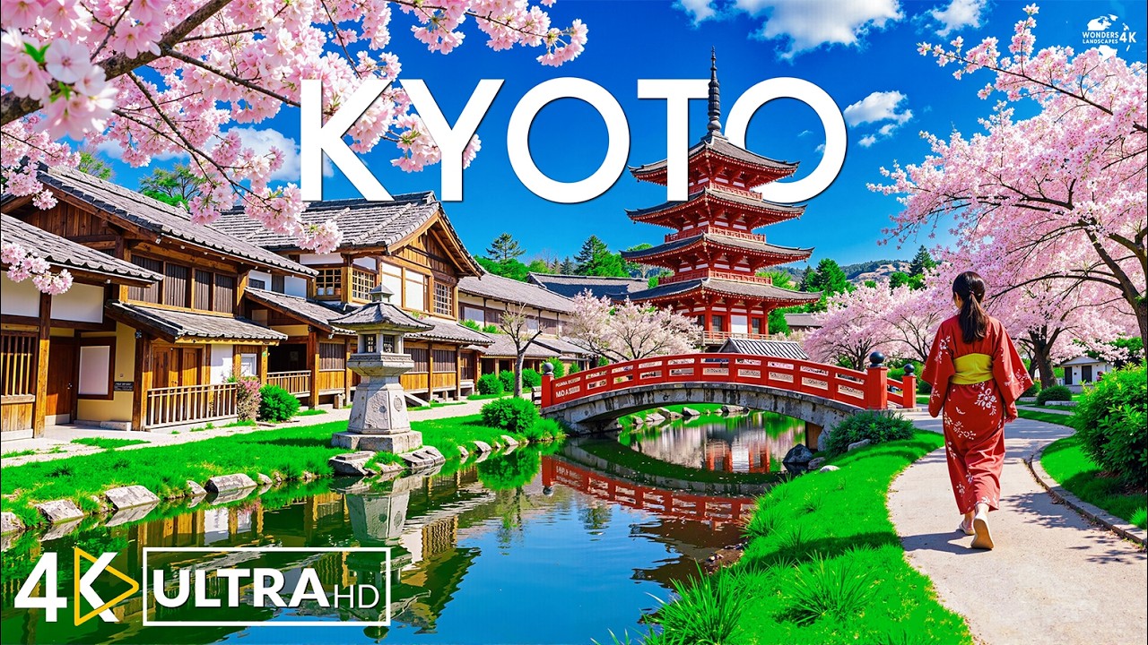 Киото 4K 🍁 Спокойные бамбуковые рощи, священные храмы и вневременные садовые ландшафты