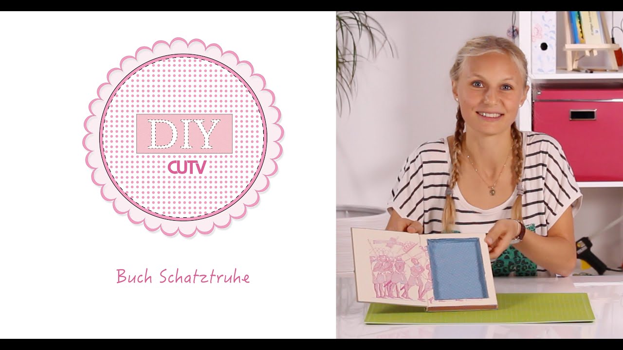 DIY Basteln - Buch-Schatztruhe 