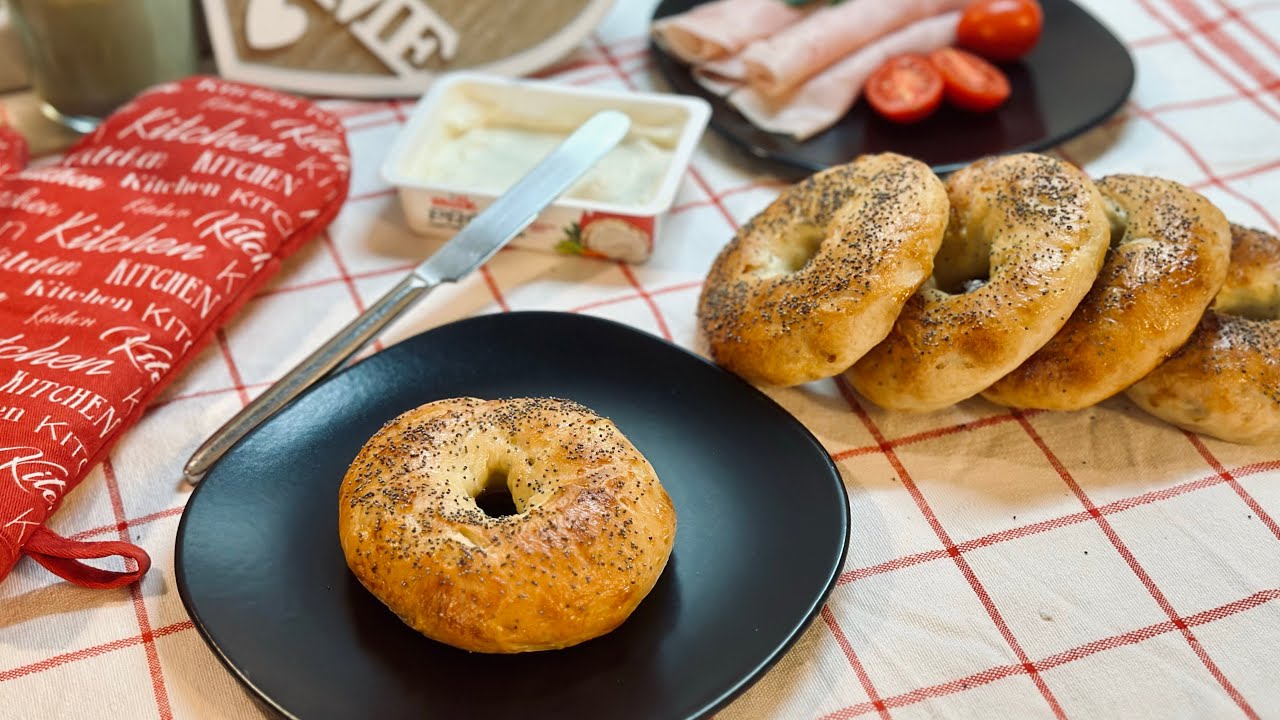 Pehelykönnyű és ropogós BAGEL recept házilag | Ezt imádni fogod! ♥️