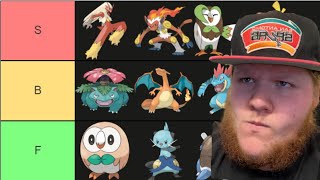 The *ULTIMATE* Pokemon Starter Tier List!