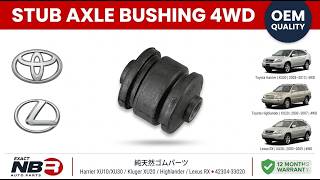 Stub Axle Bushing Toyota Harrier/Kluger/Highlander Lexus RX 4WD | 42304-33020 | NBR