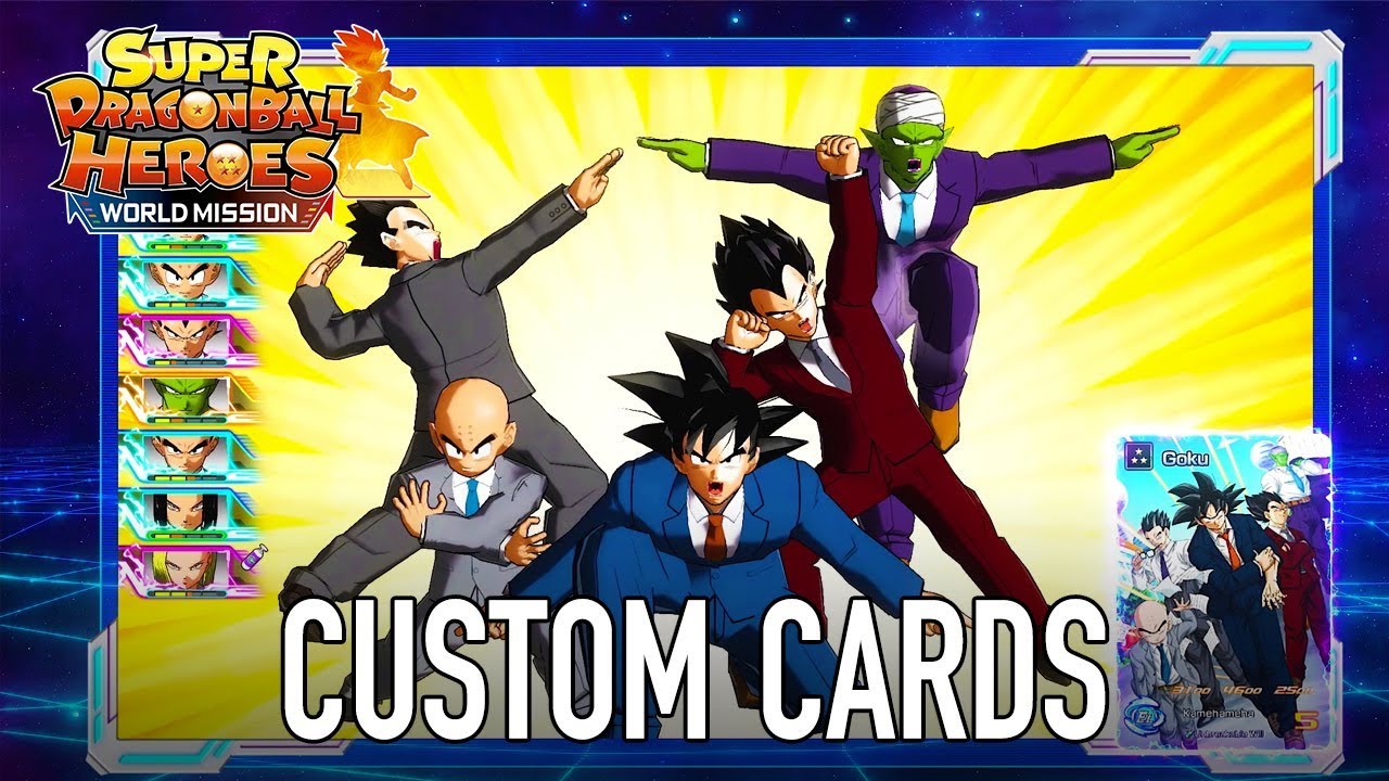 Super Dragon Ball Heroes World Mission Switch Pc Card Creation English Trailer Youtube