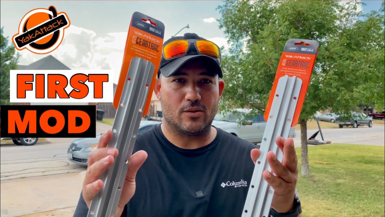 Kayak modification How to install YakAttack's "Gear Trac" YouTube