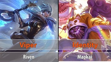 [ Viper ] Riven vs  Maokai [ Identity ] Top - Best Riven Plays - lol Riven - Viper - Chill gameplay
