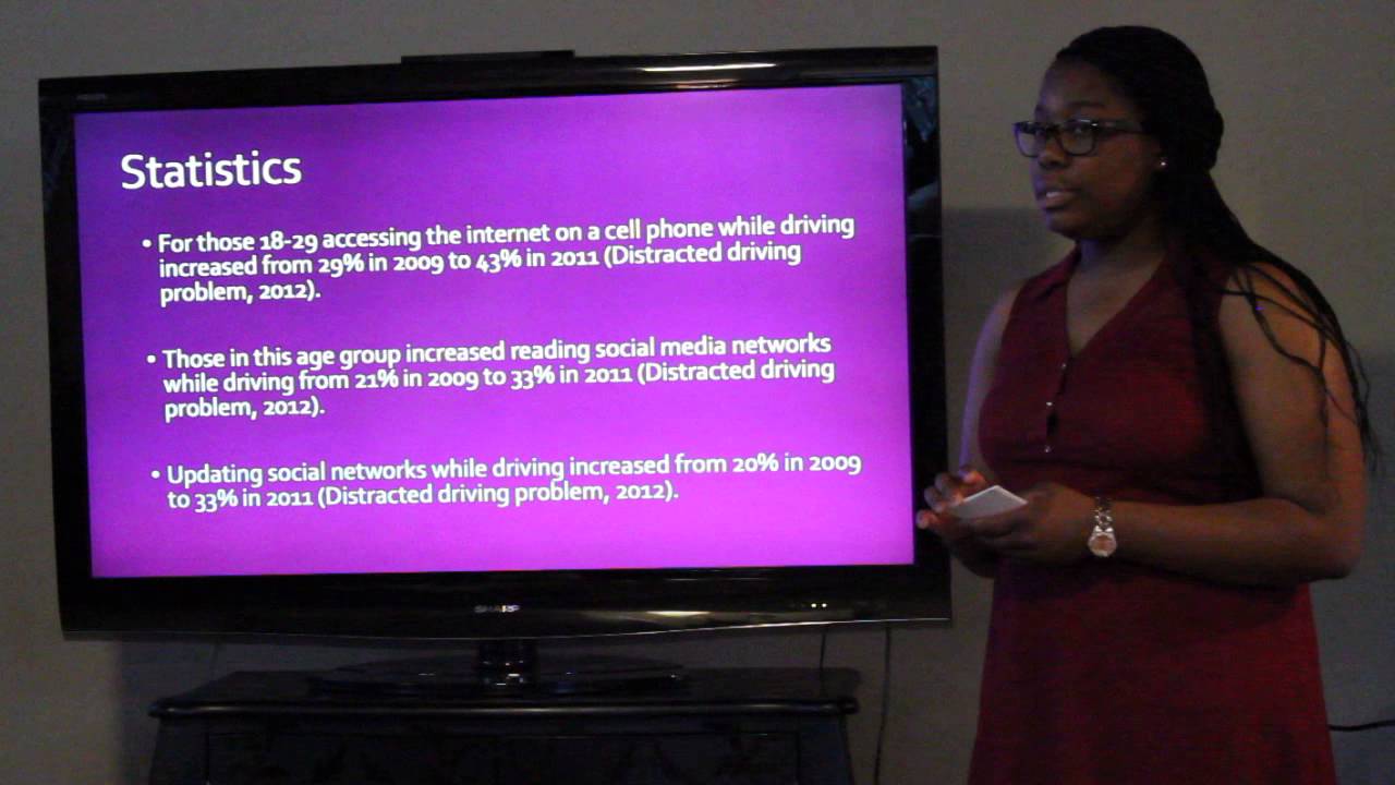 Javis Ferrell's texting and using social media while driving