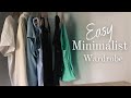 The easy and simple minimalist wardrobe