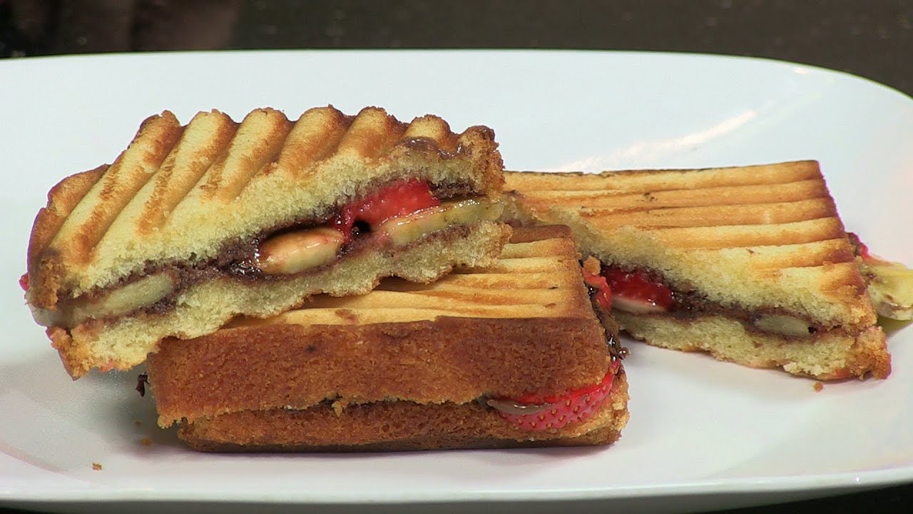 Grilled Nutella and Strawberry Sandwich By Maithily | India Food Network