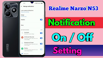 realme narzo n53 notification off setting | realme narzo n53 notification setting