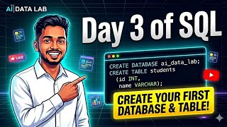 How to Create a Database and Table in SQL | SQL for Beginners Day 3
