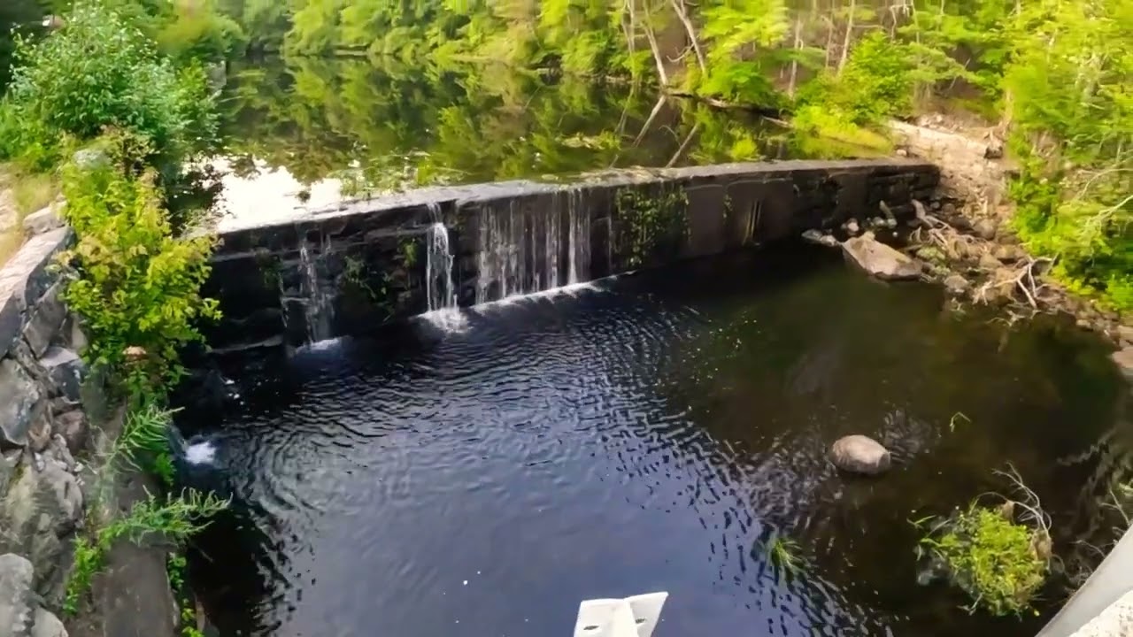 Barberville Dam / Wood-Pawcatuck Watershed in Hope Valley, Rhode Island.