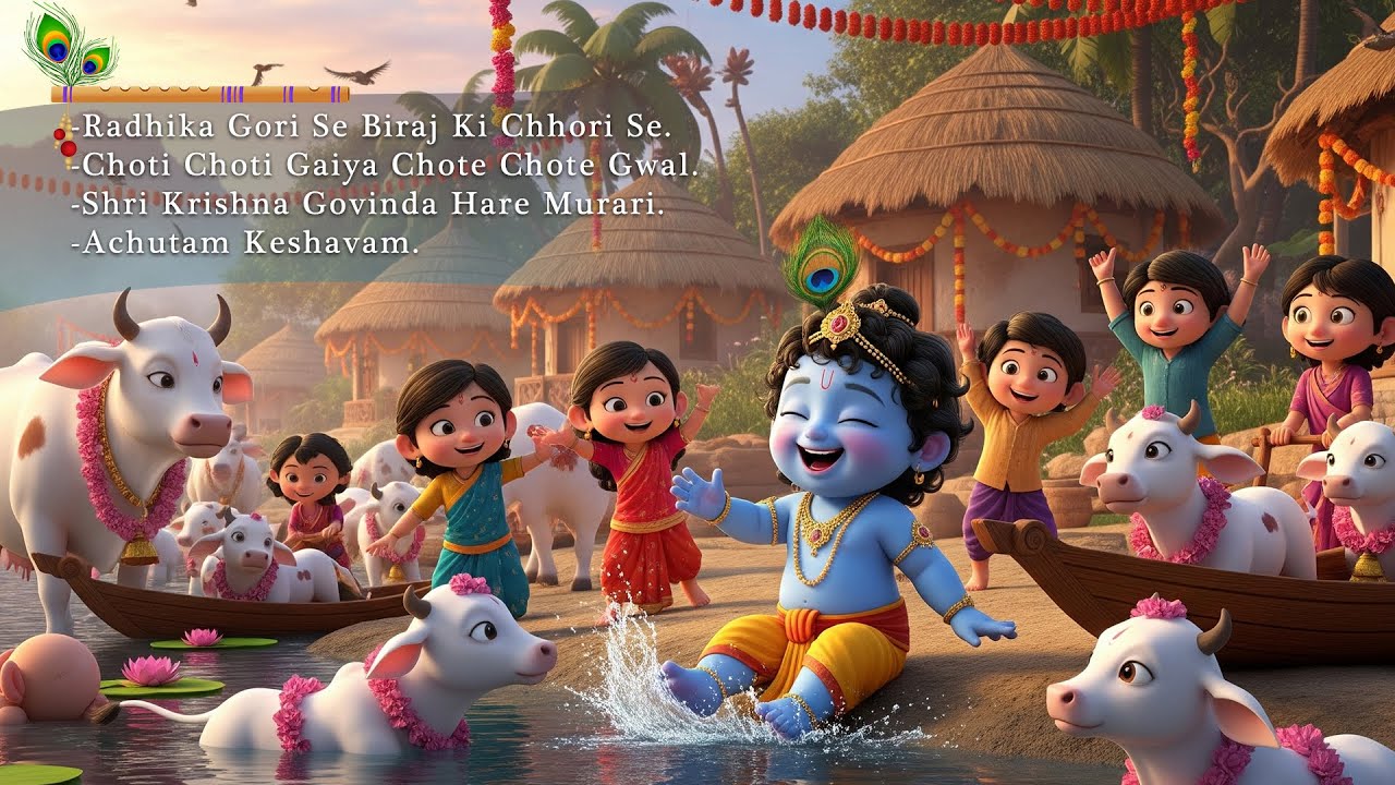 A peaceful and joyful Krishna bhajans.