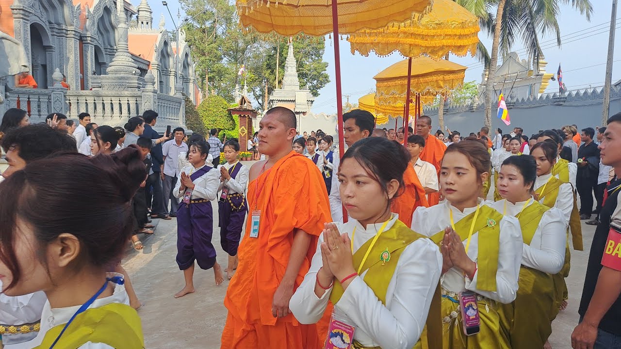 វត្តស្លែងចាស់ បញ្ចុះខណ្ឌសីមា  Chùa Sleng Chás Khánh Thành mùng 6 7 8