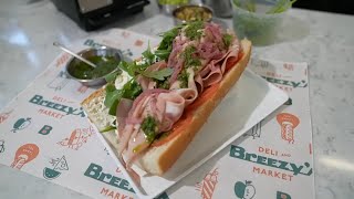 'The Dark Horse' pistachio mortadella hoagie from Breezy's Market and Deli in Philadelphia