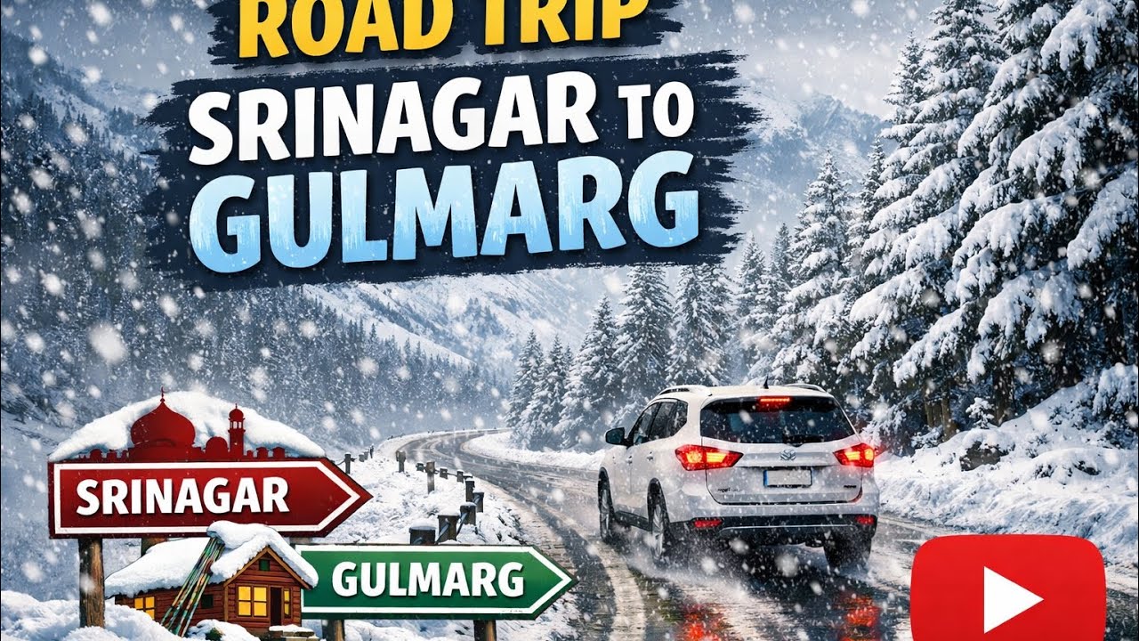 ROAD TRIP FROM SRINAGAR TO GULMARG #gulmarg #kashmir #kashmirvalley 