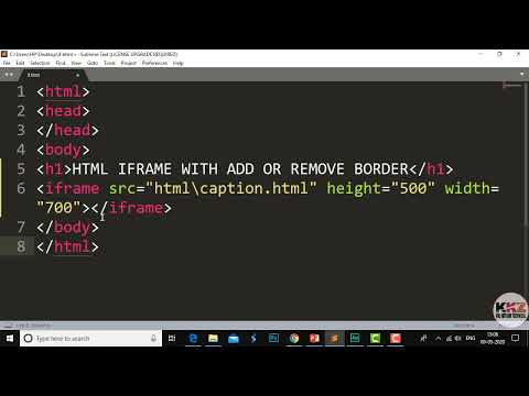 How to Add or Remove Border Styles for Iframes in HTML | HTML Course Part 56