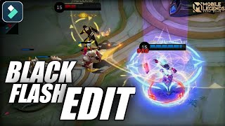 FLASH WARNING!! FLASH BLACK EFFECT | TikTok Tutorial | Filmora 12 | MLBB screenshot 2